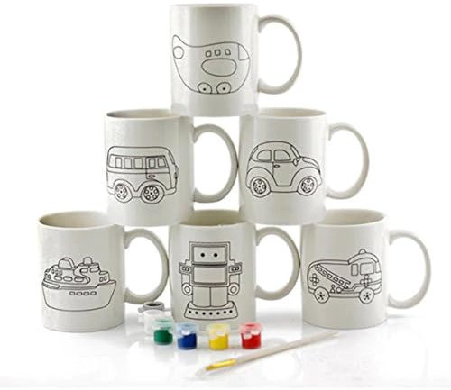 Lesser & Pavey PAINT YOUR OWN DIY MUG - TRANSPORT