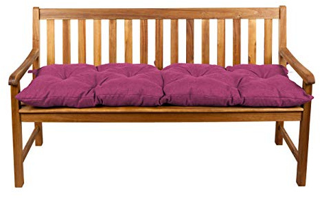 Gutekissen® Bankauflage Stuhlkissen Hollywoodschaukel Garten LS (150x60, Pink)