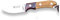 Joker Cuchillo de Caza Águila CO103, Mango de Ciervo, virola Palo Santo, Hoja de 8,5 cm, con Funda de Cuero Color marrón, Herramienta de Pesca, Caza, Camping y Senderismo