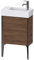 Duravit XViu 4532L Waschtischunterbau stehend, 1 Tür Anschlag Links, für Waschtisch Vero Air 072450, 484x234 mm, Farbe (Front/Korpus): schwarz matt/nussbaum dunkel - XV4532LB221