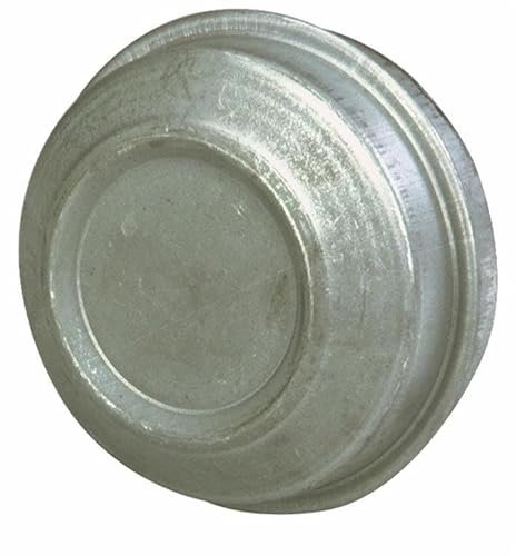 AMA Cache-moyeu Ø 52 (Lot de 2) en Plastique Argent avec Finition Extérieure ABS pour Essieux 750 Kg