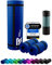 NBR Fitnessmatte Yogamatte 190 x 60 x 1.0 cm Blau Blue Cyan Home Training & Outdoor Workout Matte Fitness Yoga Gymnastik Sport Gymnastikmatte Trainingsmatte Turnmatte rutschfest extra-dick + Tragegurt