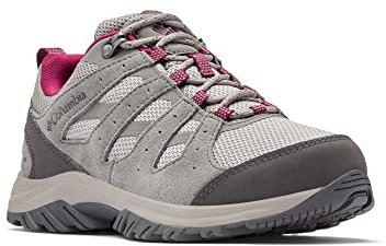 Columbia Redmond III WP wasserdichte Wanderschuhe für Damen, Grau (Ti Titanium x Red Onion), 38.5 EU