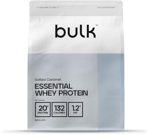 Bulk Protéines De Lactosérum Essentielles, Protéine Whey en Poudre, Caramel Salé, 2,5kg