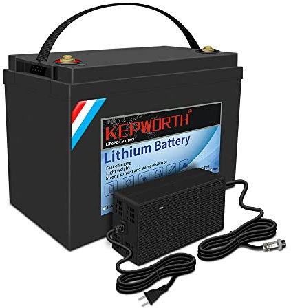 12v 100Ah LifePo4 Batterie Deep Cycles avec BMS Lithium Batterie pour Moteur de pêche à la traîne RV Panneaux solaires Les appareils électroménagers prennent en Charge Les séries et parallèles