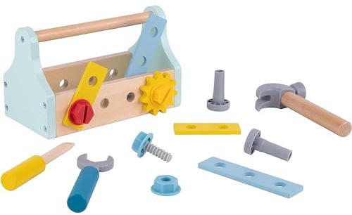 Tooky Toy Wooden Take-Along Tool Box