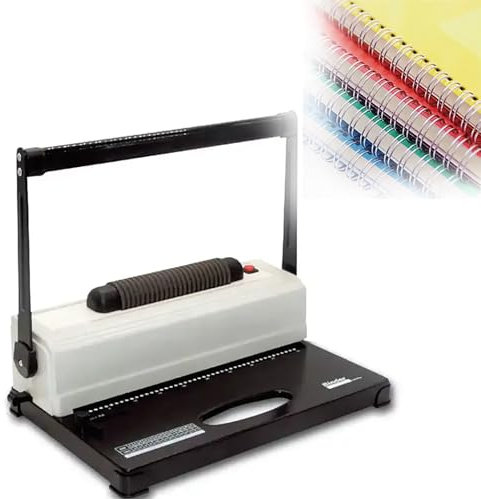 McbeAn Kammbinder-Stanzung, 46-Loch-Klick-Bindemaschine, 2-in-1-Lochbindung, Maximale Stanzkapazität: 16 Blatt, Bindet Bis Zu 250 Blatt, Für Papier Im Format A4/LTR/A5