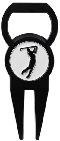 MiOYOOW Golf Reparatur Pitchgabel, Golf Divot Reparaturwerkzeug, Golfball Marker mit Flaschenöffner Funktion, Golf Pitch Gabel, Golf Zubehör für Männer und Frauen