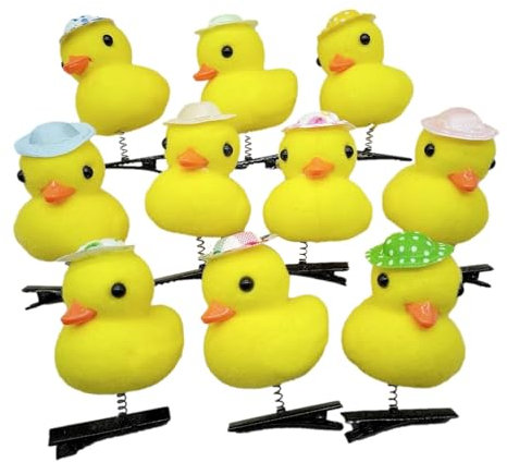 Styling-Enten-Clip, tragbare Haarnadeln, Ente, gelbe Enten-Haarnadel, tragbare gelbe Enten-Haarnadeln, stilvolle und verspielte Haarspangen in Entenform für mühelose süße Frisuren, die einen
