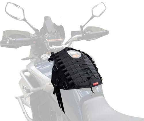 UROUK Base di montaggio universale della borsa da serbatoio, copertura del serbatoio per la borsa del serbatoio del motociclo/borsa del paraurti/borsa del bar (Tank mount)