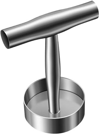 Pressa per hamburger in acciaio inox, antiaderente, per hamburger, carne, 17,5 x 13,2 x 9 cm, facile da usare, portatile per grigliare barbecue