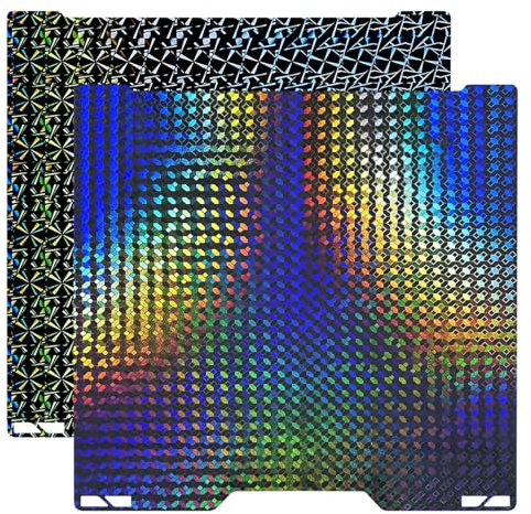 HzdaDeve 355 x 346,5 mm - Pour laboratoire H2D H1H - Plaque de construction PEI - Planche lisse double face - Plateau chauffant en acier flexible - Pour Bambu Lab H2D Combo/H2D Laser Full Combo (boule