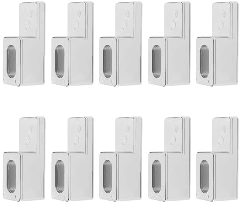 Shower Panel Bracket, Glass Clamps - Bamyli 10-Pack 6mm ABS Plastic Retaining Clip for Bathroom Enclosure, Shower Screen and Glass Door Fixture