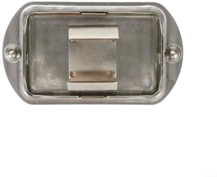 Rehoetom E-Gitarre 9V Batteriebox für aktiven Tonabnehmer, Edelstahl-Fachabdeckung für Bassgitarrenteile, 78 x 45 mm(B)