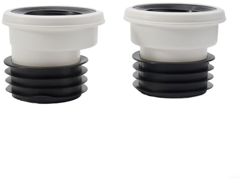 Tubo di scarico WC raccordo dritto PVC Wc eccentrico connettore o – per connettore flangia WC con opzioni offset 0mm/2cm/5cm/10cm (B)