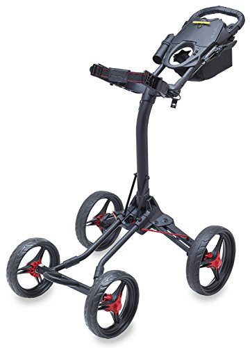 Bag Boy Quad XL Trolley, Mattschwarz/Rot, Einheitsgröße