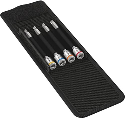 Wera 05003375001 8767 A TORX HF 1 Zyklop Bitnuss-Satz Torx, mit 1/4-Antrieb, mit Haltefunktion, 4-teilig