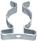 irsa24 Federklammern Geräte Klemmen 6 mm, Silber, 1 X Beutel à 25 Stück