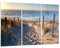 Mehrteilige Bilder auf Glas Meer Strand Düne Glasbild 105x70cm Wandbilder Dekoration Wohnzimmer Schlafzimmer Küche Set 3 teilige Groß Wanddeko Bild im Glas Wand Kunstdruck Art Modern GCE105x70-3612