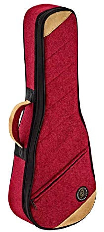 Ortega Guitars Ukulele Soft Case - Tasche für Konzert Ukulele - Höhe 64 cm - Breite 22 cm - Baumwolle / Leinen, Rot (OSOCAUK-CC-BX)