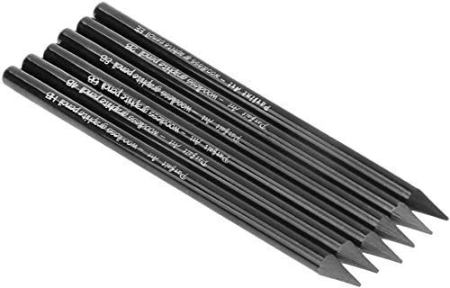 IPENNY 6 Stück Graphitstifte holzfrei Bleistifte für Skizzen in Schwarz mit verschiedenen Härtegraden HB 2B 4B 6B 8B EE Bleistift-Set Werkzeug für Kinder Jugendliche und Erwachsene