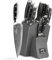 NANFANG BROTHERS Damasus Premium Kitchen Knife Set of 5, Professional Sharp Blade Micarta Handle, Includes 8 Chef, 8 Bread, 7 Santoku, 5 Utility and 3.5 Paring Knife