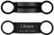 Uiopa Chapa Perro Grabada, 2Pzs Etiquetas de Identificación de Mascotas Personalizadas Acero Inoxidable de Placa Chapas para Perros Gatos Mascota Collar, Grabada Nombre Número de Teléfono (Negro, S)