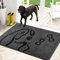 PURRUGS Dirt Trapper Doormat 80 x 120 cm, Non-Skid/Slip Machine Washable Entrance Rug, Shoes Scraper, Dog Door Mat, Super Absorbent Welcome mat for Muddy Wet Shoes and Paws