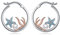 VONALA Perle Seestern Huggie Hoop Ohrringe Silber 925 Ozean Strand Ohrringe Schmuck für Mädchen Tochter Schwester Freunde