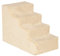 PawHut Escalera para Perros de 4 Peldaños Escalera para Mascotas con Funda Extraíble y Lavable para Cama Sofá 60x35x44 cm Beige