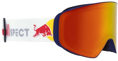 Red Bull Spect Eyewear Herren JAM-06 Ski Goggle, Blue/Brown with red Mirror, M