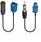 BINGFU Fakra auf DIN ISO Autoradio Antenne Kabel (2-Stück), DAB FM Radio Adapterkabel für Auto-Stereo-Audio-HD-Radio-Head-Unit, CD-Media-Player-Empfänger