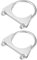 Hihaha Round U Bolt Muffler Exhaust Clamps for Car / 2.75 ID 70mm / 2 Pcs