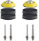 BEEK 2 Stück 2 Zoll Schleifscheiben Pads 50mm, 4 Stück 1/8in&1/4in Shank, 2 pcs Sponge Cushions, für Holzmöbellackierung Automobil