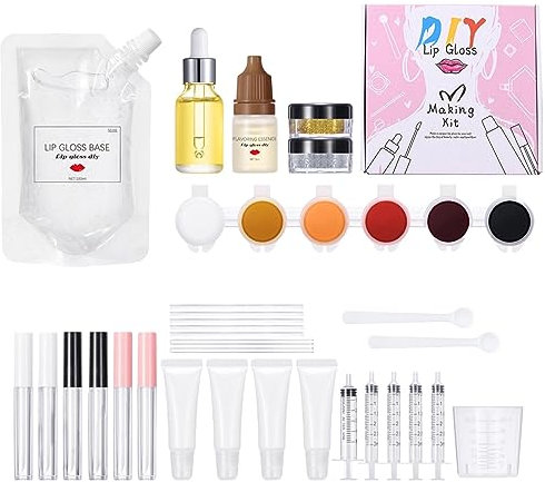 Vllold DIY Lipgloss Making Kit - Make Your Own Moisturizing Lip Glaze - Beginner Set