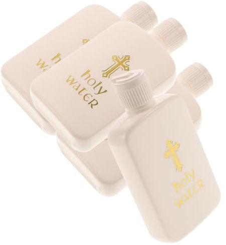 FUNOMOCYA 4 Pezzi Bottiglia Di Acqua Santa Battesimale Bottiglie Piccole Bottiglie Da Farmacia Bottiglie Contenitori Di Acqua Decorazioni Per Battesimo Decorazioni Per La Casa Occidentali