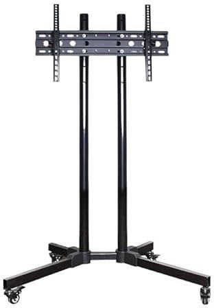 Chariot Mobile TV 32-65 Pouces, écran Horizontal et Vertical Rotatif, support de Machine de diffusion en Direct, support de Sol(No tray)