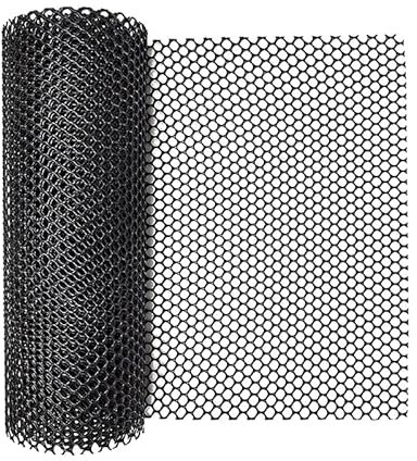 RUDFUZ Kaninchen-Draht-Kunststoff-Gartenzaun-Maschendraht-Grün-Kaninchen-Maschendraht-Voliere-Maschendraht-Tier gehäuse für Gartenzaun 40 cm x 3 m