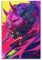 KSOXDAITIP Cyberpunk Pop-Girl-Poster, dekoratives Gemälde, Leinwand, Wandposter und Kunstdruck, modernes Familienschlafzimmer, Dekoration, Poster, 40 x 60 cm