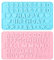 Diffaxy Lot de 2 moules en silicone pour chocolats, lettres et chiffres, réutilisables, antiadhésifs, pour chocolat, gâteaux, gelée, bonbons, savon