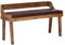 KADIMA DESIGN Sitzbank Echtleder/Massivholz Bank 108x63x43 cm | Polsterbank mit Rückenlehne | Bank Flur Schlafzimmer Braun | Kleine Bettbank Leder