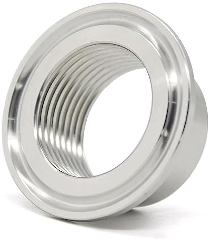 CHAOUYYZ Bspt Internal Thread Three Clamp Sanitary Pipe Short Joint Stainless Steel for Diary Production Pipe Clamp Stainless Tool/Ss316L/1/2