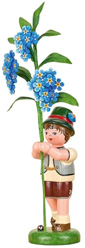 Hubrig Blumenkind Junge mit Vergissmeinnicht - 17 cm - Neuheit 2026