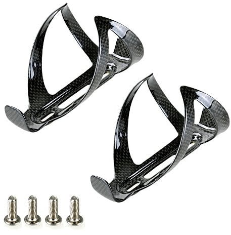 Pergear 2 Stück Mountainbike(MTB) Kohlefaser Fahrrad Carbon Flaschenhalter Rennrad Getränkehalter Fahrrad, Rennrad Wasser Flaschenhalter 26g Leichtgewicht fur 72mm Durchmesser Flasche