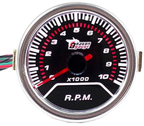 E Support™ 2 52mm LED Auto Universal Drehzahlmesser Anzeige Instrument RPM Gauge HOCHWERTIG