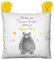 Sheepworld - 43972 - Kissen, Plüsch, Bär, Direkt aus Mamas Bauch, mitten in Papas Herz!, 29cm x 25cm, waschbar