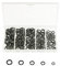250Pcs Sprengringe Angeln, Spaltringe Edelstahl Split Ring Köderring für Angeln Fischen,Angelköder Leinen Connector (Black(250pcs))