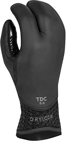 XCEL Drylock 3-Finger Handschuhe, 5 mm Neoprenanzughandschuhe, Neoprenanzüge, Schwarz, m