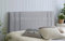Divan Bed Headboard Rio Padded Chenille Fabric with Supplied Struts and Bolts (Light Grey, Small Single 2 FEET 6 INCHES)