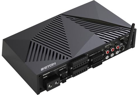 ETON STEALTH 7.1 DSP – Kraftvoller 7-Kanal Verstärker mit rechenstarkem DSP, Auto Endstufe mit digitalem Soundprozessor, Handy App-Steuerung, HiRes WiFi-Streaming